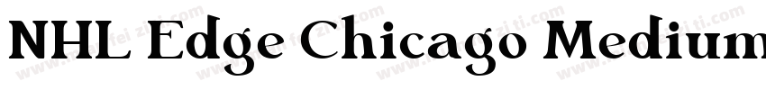 NHL Edge Chicago Medium字体转换